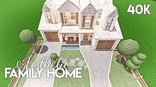 Aesthetic Family House  Bloxburg Build [upl. by Asiela]