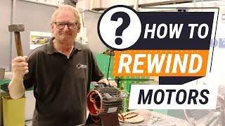 How to rewind an electric motor from start to finish [upl. by Asyal]