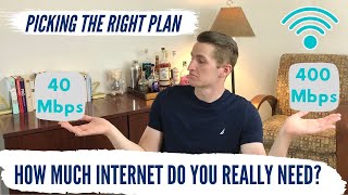 CHOOSING THE RIGHT INTERNET PLAN  HOW MUCH SPEED DO YOU NEED [upl. by Nipsirc]