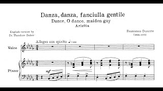 Danza danza fanciulla gentile F Durante  Bb Minor Piano Accompaniment [upl. by Augustine595]