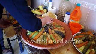 Authentic Moroccan couscous with autumn vegetables [upl. by Chavaree]