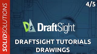 DraftSight Tutorials  Creating Drawings [upl. by Yroj465]