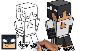 How To Draw SapNap  Dream SMP  Minecraft Skin Tutorial [upl. by Hayotal823]