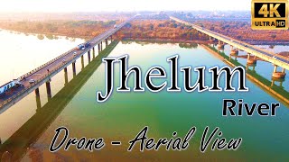 Jhelum River 2021  Cinematic Drone Aerial Footage 4k [upl. by Palmore]