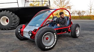 Driving The Custom Frame VW Volkswagen Dune Buggy  ep3 [upl. by Crofton]