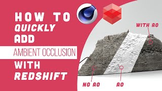 Quickly Add Ambient Occlusion AO  Redshift  C4D [upl. by Thursby]