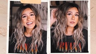 CRIMPED BEACHY WAVES TUTORIAL  2019 [upl. by Ahsienom]