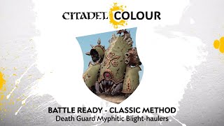 How to Paint Death Guard Myphitic Blighthaulers – Classic Method [upl. by Biddick908]