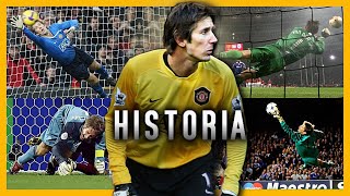 El VOLADOR Gigante de la Portería  VAN DER SAR HISTORIA [upl. by Ahsykal]