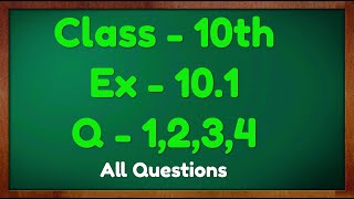 Class  10 Ex  101 Q1 2 3 and 4 Maths Cirlces NCERT CBSE [upl. by Solakcin]