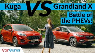 Ford Kuga PHEV vs Vauxhall Grandland X Hybrid4 [upl. by Strickland]