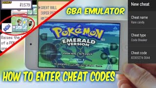 How To Enter Cheat Codes Into GBA Emulator Pokemon Emerald [upl. by Oeflein771]