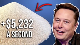 Elon Musks 195 Billion Net Worth Visualized with Rice [upl. by Llerdnad]