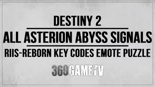 Destiny 2 All Asterion Abyss Signal Buff Locations Guide  Tutorial  RiisReborn Key Codes Puzzle [upl. by Aldus563]