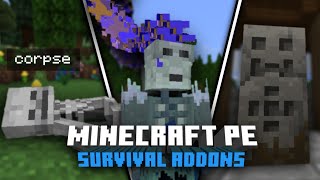 Best Survival Addons For MCPE 119 [upl. by Rist]