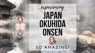 TAKAYAMA  EP 10  Relaxing in Onsen Hot Spring Bath quotBuffetquot in Okuhida [upl. by Lazaro63]