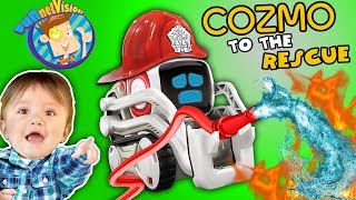 ROBOT SAVES BABY COZMO Playtime Artificial Intelligence Super Computer FUNnel VisION Fun [upl. by Randal718]