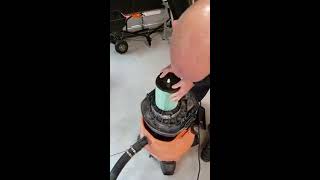 How to Replace Ridgid Filter and Dustbag in Wet Dry Vac [upl. by Eniksre]