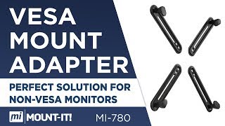 VESA Mount Adapter Mounting Kit for NonVESA HP ACER Samsung DELL Asus Monitors MI780 [upl. by Ninnetta672]