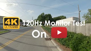 4k 120Hzfps Video Test ⚙️2x Speed for 120fps 120Hz Smartphone Compatible Ride Through Town Area [upl. by Alilahk]