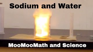 Sodium in water explosion Chemical Reaction [upl. by Pooley]