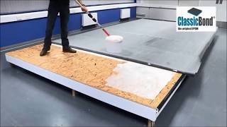 How to install an EPDM Flat Rubber Roof ClassicBond [upl. by Ellah41]