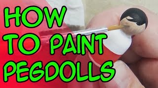 How to paint Pegdolls Tips and Tricks [upl. by Kulda]