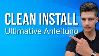 Windows 10 Clean Install Deutsch So installierst du Windows neu [upl. by Irmina]