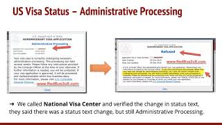 US Visa Case Status CEAC Changed to Refused from Administrative Processing [upl. by Spatola110]