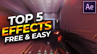 Top 5 Effects for Valorant Montages  Edits and How to Make Them NO PLUGINS Tutorial [upl. by Virgilia]