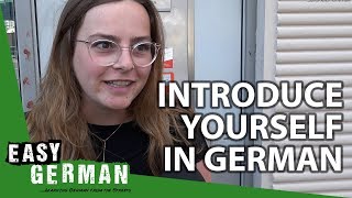 Introduce yourself in German for absolute beginners  Super Easy German 76 [upl. by Ailisab904]