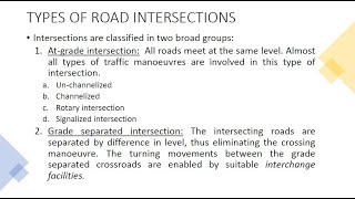 Transportation Engineering 38 Types of road intersections [upl. by Darej]