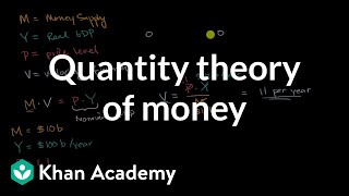 Quantity theory of money  AP Macroeconomics  Khan Academy [upl. by Nwahsek591]