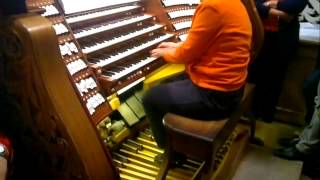 Toccata and Fugue in D minor JS Bach  Amazing Live Play  Passau Domorgel [upl. by Laure]