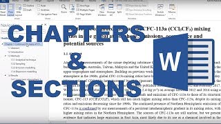 How to make chapters sections and subsections in word [upl. by Inman]