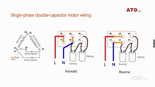 Single phase motor forward and reverse wiring [upl. by Anson]