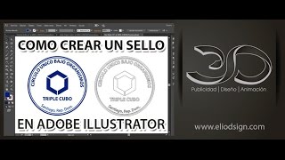 3Tutorial Adobe Illustrator Sello [upl. by Sergeant]