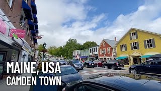 Camden Maine  Downtown Walking Tour USA [upl. by Sidhu]