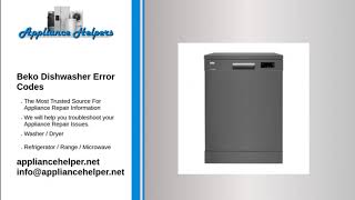 Beko Dishwasher Error Codes [upl. by Tybalt]