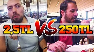 25 TL VS 250 TLlik Öğle Yemeği [upl. by Nylarat]