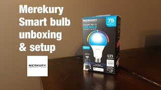 Merkury smart bulb unboxing amp setup [upl. by Cleland]