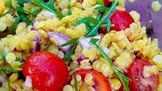 Gelber Linsensalat Rezept  Der Bio Koch 665 [upl. by Schouten966]