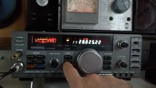 KENWOOD TS140S CW 500Hz weak signals [upl. by Yerag]