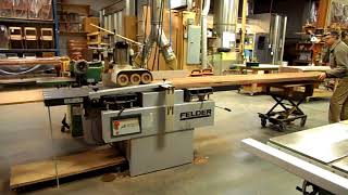 power feeding large boards on a jointer [upl. by Nnad]