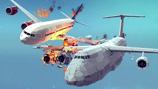 Airplane Crashes amp Shootdowns 25  Besiege [upl. by Nuawed]