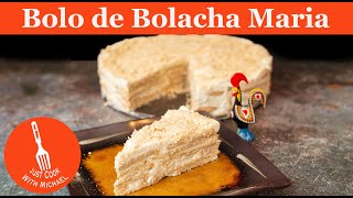 Bolo de Bolacha Maria com Natas  Portuguese Maria Biscuit Cake with Cream [upl. by Adnovaj552]