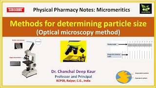 Methods for determining particle sizeOptical microscopy method [upl. by Enidanreb854]