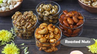 4 Tasty amp Easy Roasted Nuts Recipe Video [upl. by Pansie879]