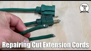 Cut Extension Cord Repair [upl. by Adorl511]