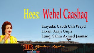 Hees Wehel Caashaq Sahra Axmed Balwo Lyrics [upl. by Carnay743]